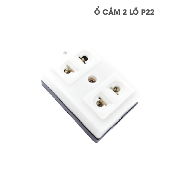 Ổ Cắm 2 lỗ P22