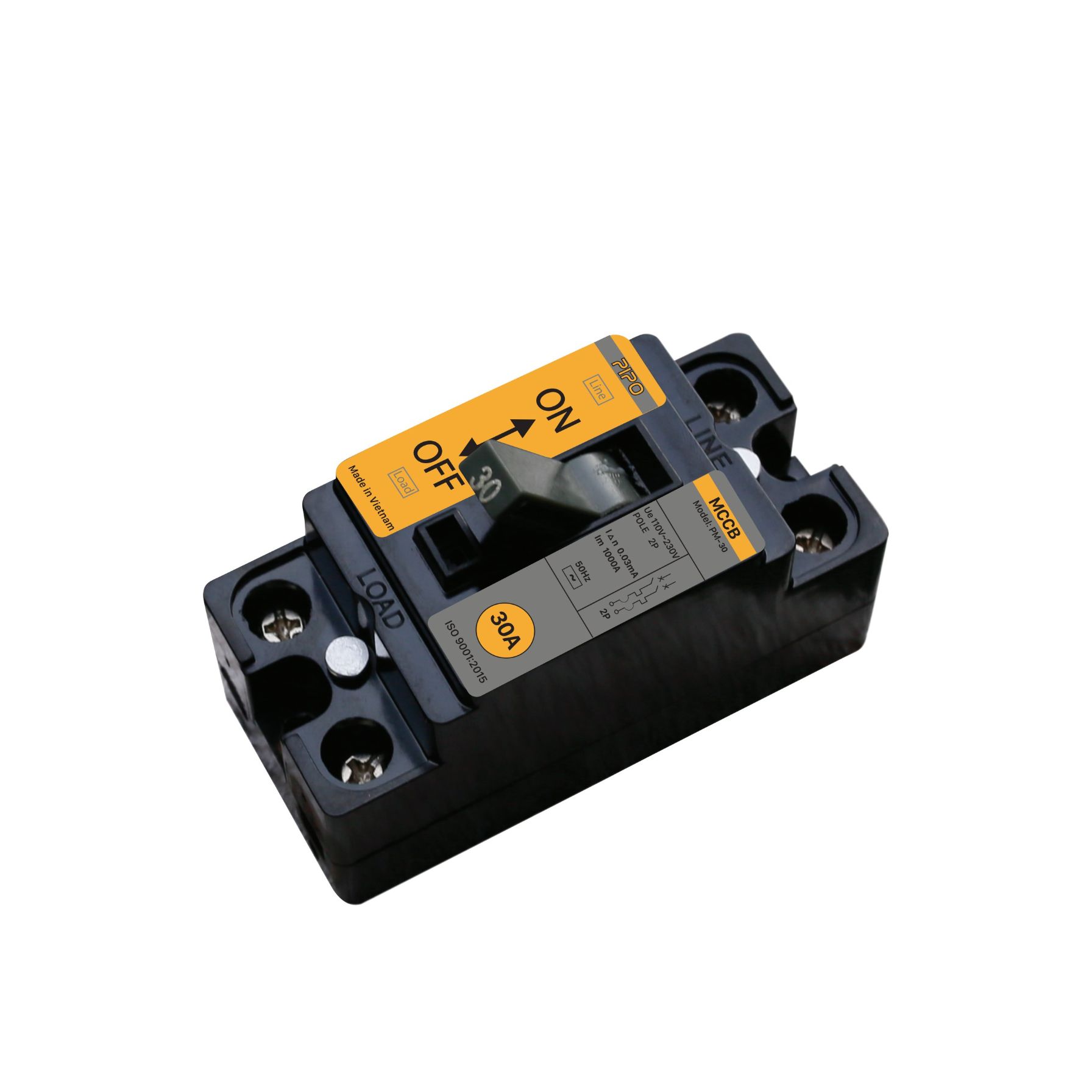 MCCB 2 pha PIPO PM30